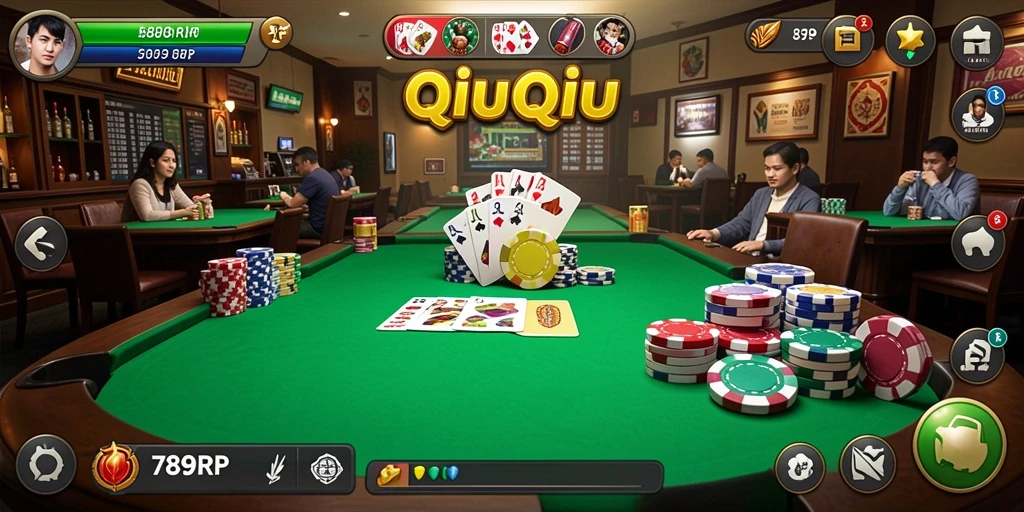 Tampilan gameplay QiuQiu yang menarik dan seru.