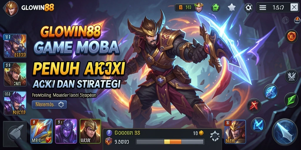 Gameplay intens di medan perang GLOWIN88.