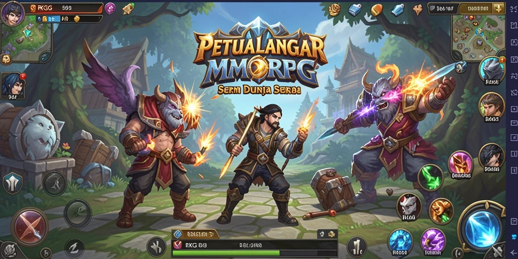 Tampilan gameplay menarik di dunia MMORPG RKGG.