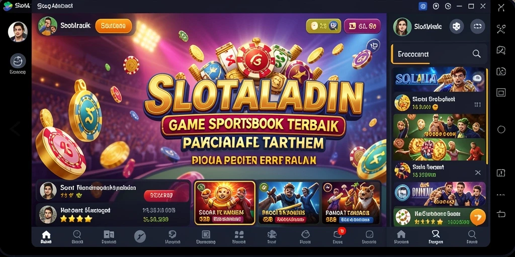 Tampilan utama SLOTALADIN yang menarik dan informatif untuk taruhan olahraga.